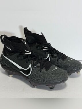 Nike Alpha Huarache NXT Black Metal Baseball Cleats DJ6517-010 Men's Size 11